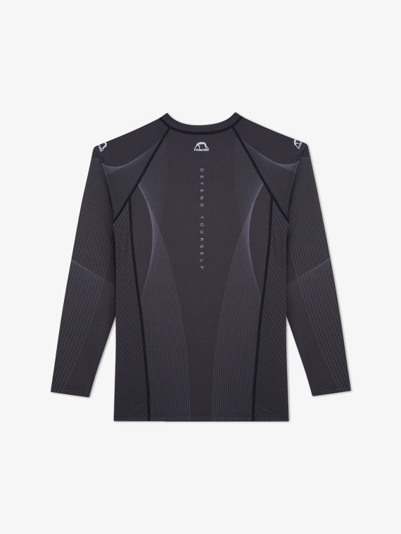 MANTO long sleeve rashguard FLOW black