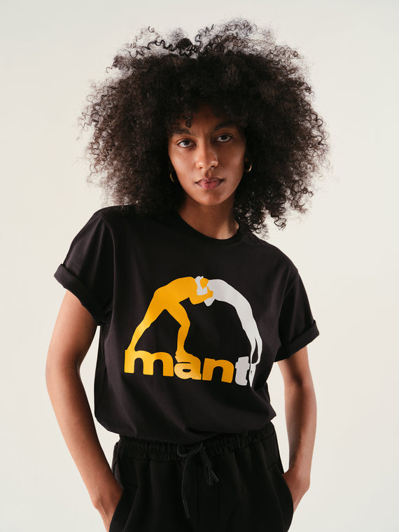 T-shirt MANTO LOGO noir