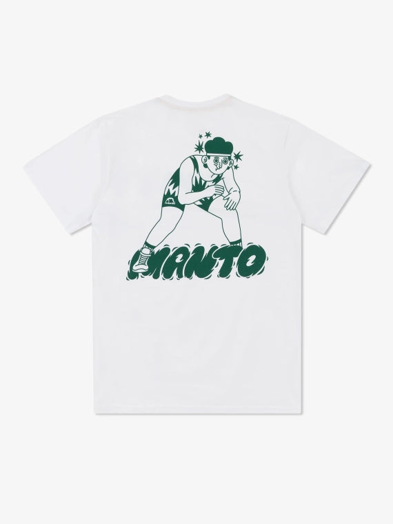 T-shirt MANTO LUTEK WRESTLER blanc