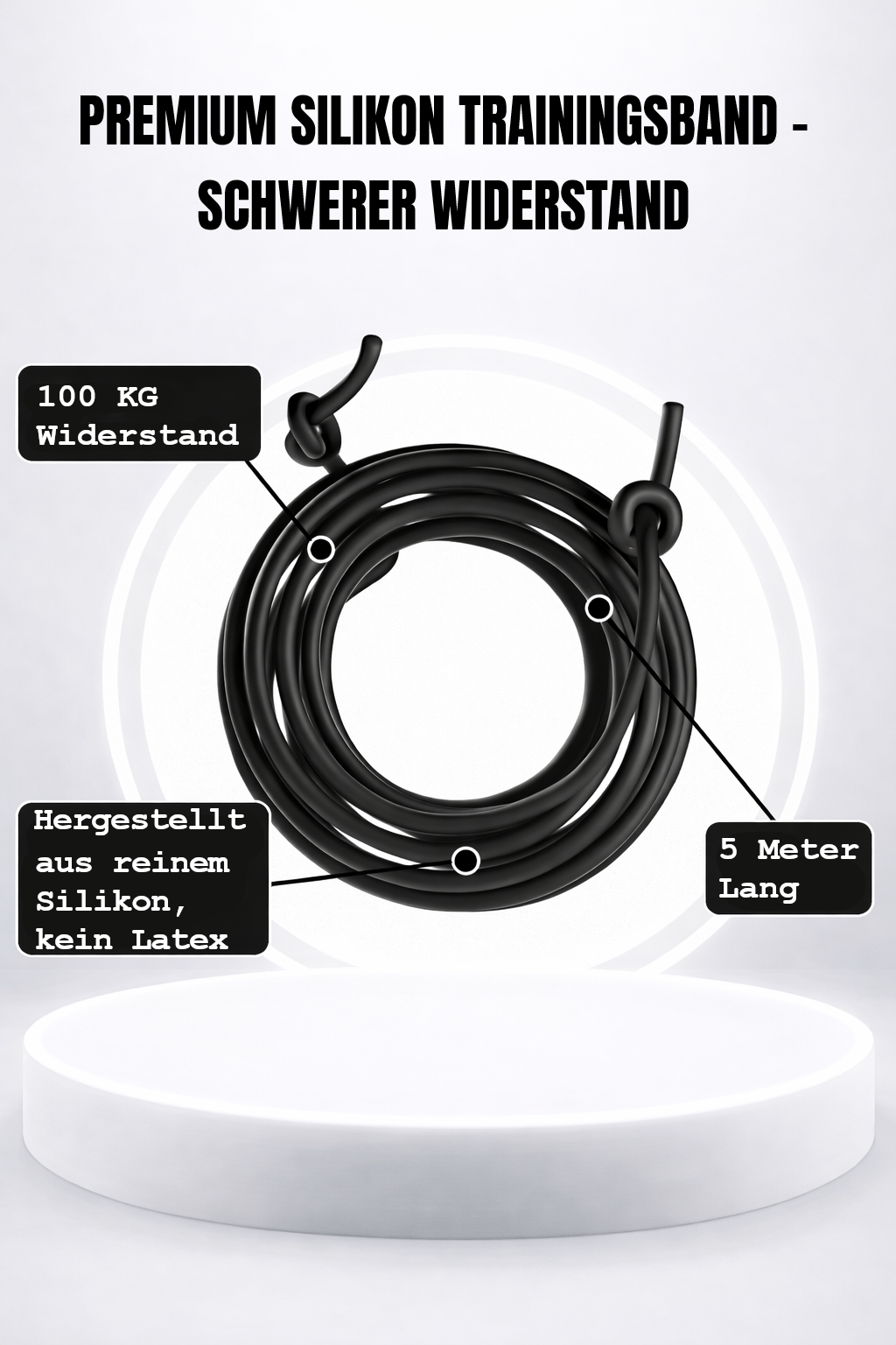 Premium Silikon Trainingsband - schwer