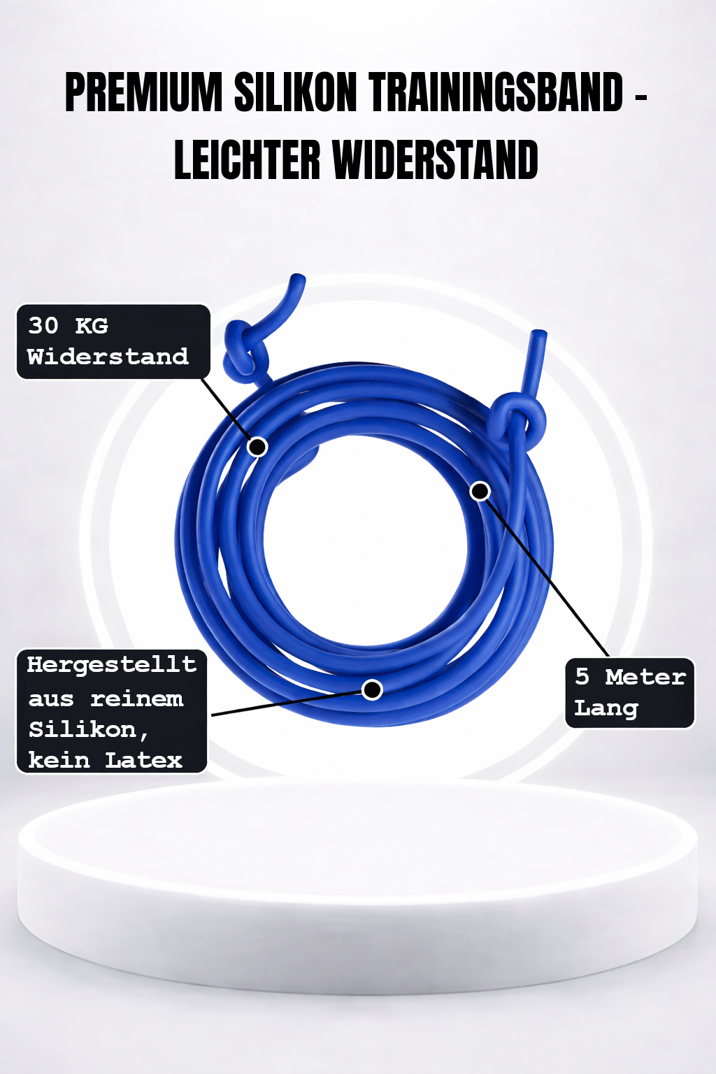 Bande d'entraînement en silicone premium - légère