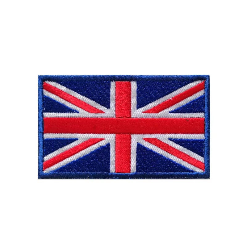 Gestickter Klett-Patch mit Flagge von Vereinigtes Königreich