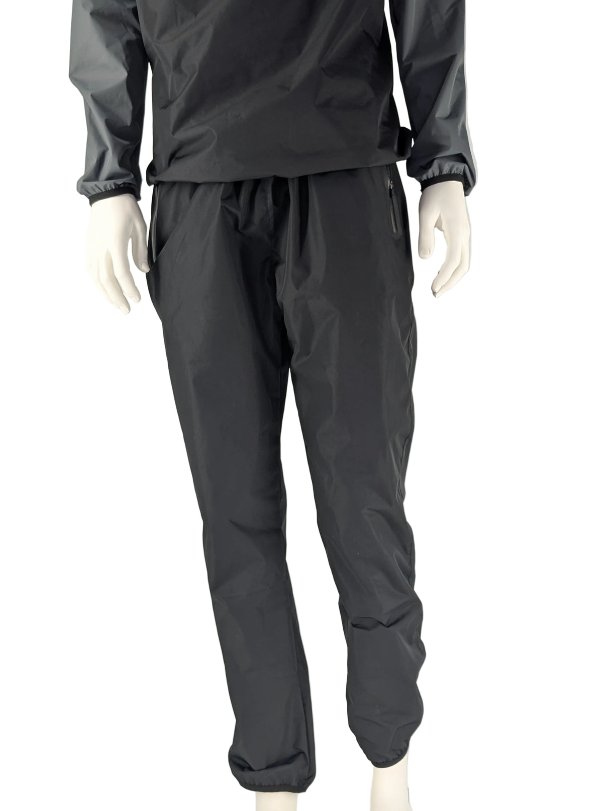 Schwitzanzug, Sauna Suit, Schwarz/Grau