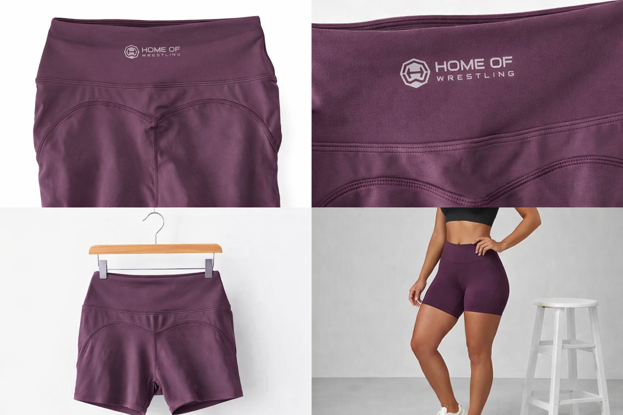 Home of Wrestling – Leggings courts de performance pour femmes