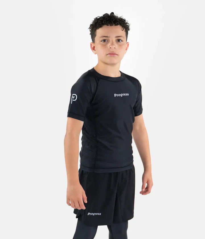 Progress Kids Academy Rashguard - Black