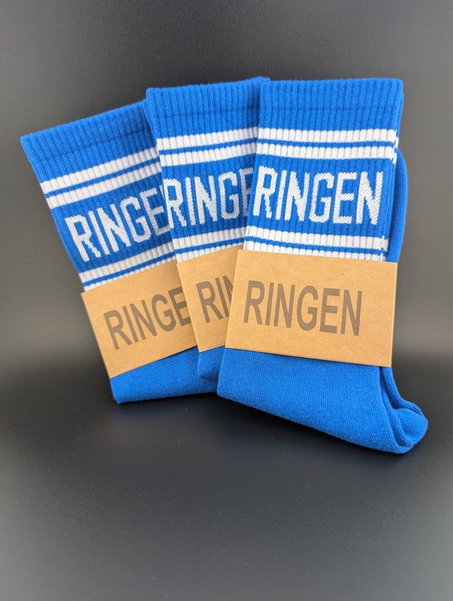 Ringersocken Blau