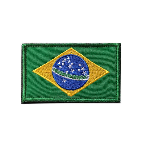 Gestickter Klett-Patch mit Flagge von Brasilien