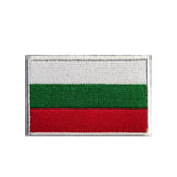 Gestickter Klett-Patch mit Flagge von Bulgarien