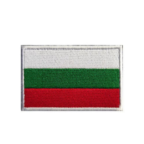 Gestickter Klett-Patch mit Flagge von Bulgarien