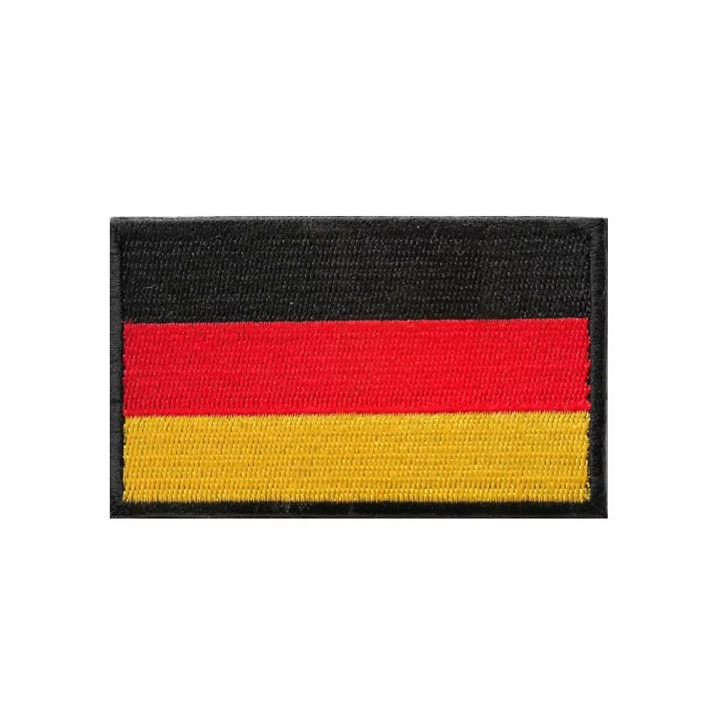 Gestickter Klett-Patch mit Flagge von Deutschland