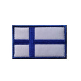 Gestickter Klett-Patch mit Flagge von Finnland