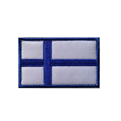Gestickter Klett-Patch mit Flagge von Finnland