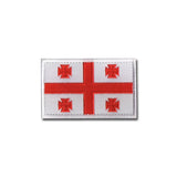 Gestickter Klett-Patch mit Flagge von Georgien