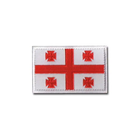 Gestickter Klett-Patch mit Flagge von Georgien