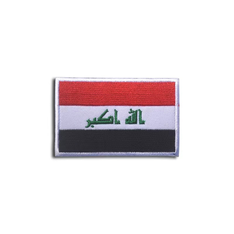 Gestickter Klett-Patch mit Flagge von Irak