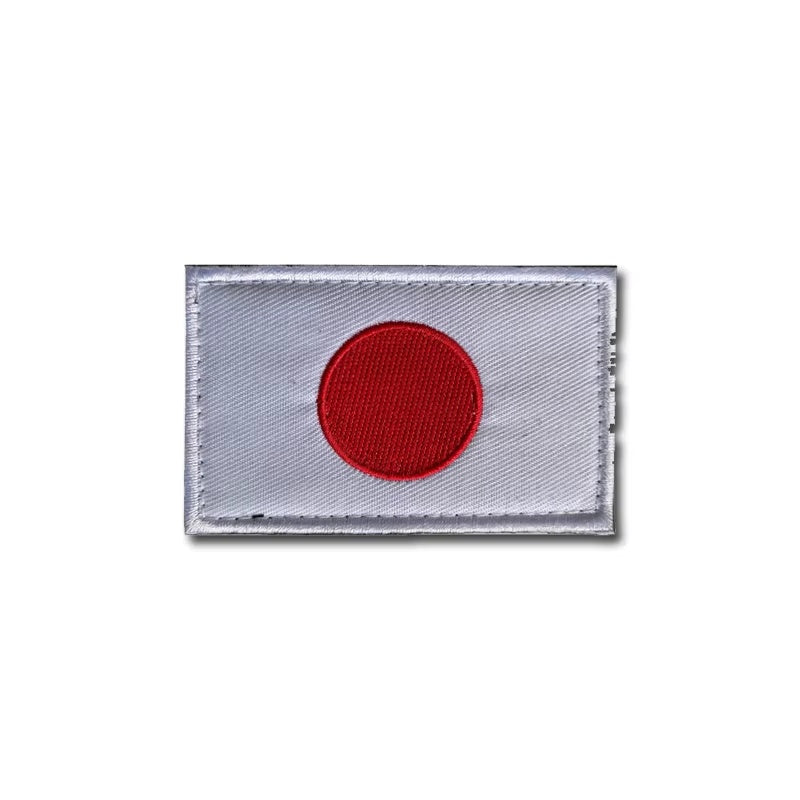 Gestickter Klett-Patch mit Flagge von Japan
