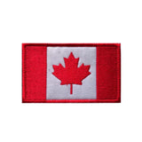 Gestickter Klett-Patch mit Flagge von Kanada