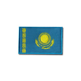 Gestickter Klett-Patch mit Flagge von Kasachstan