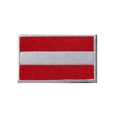 Gestickter Klett-Patch mit Flagge von Österreich