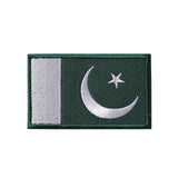 Gestickter Klett-Patch mit Flagge von Pakistan