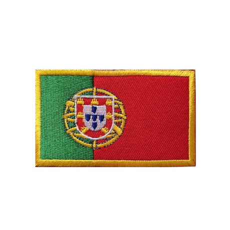 Gestickter Klett-Patch mit Flagge von Portugal