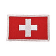 Gestickter Klett-Patch mit Flagge von Schweiz