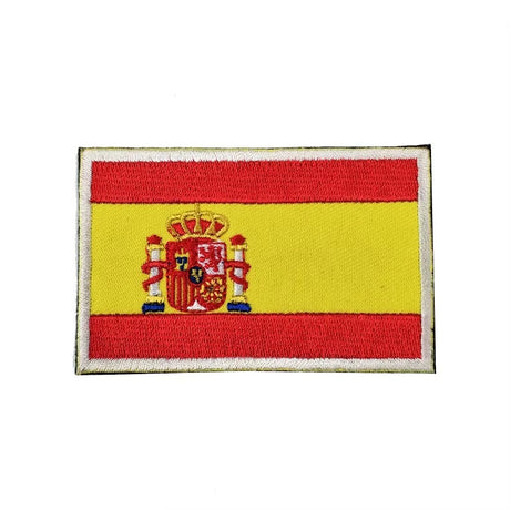 Gestickter Klett-Patch mit Flagge von Spanien