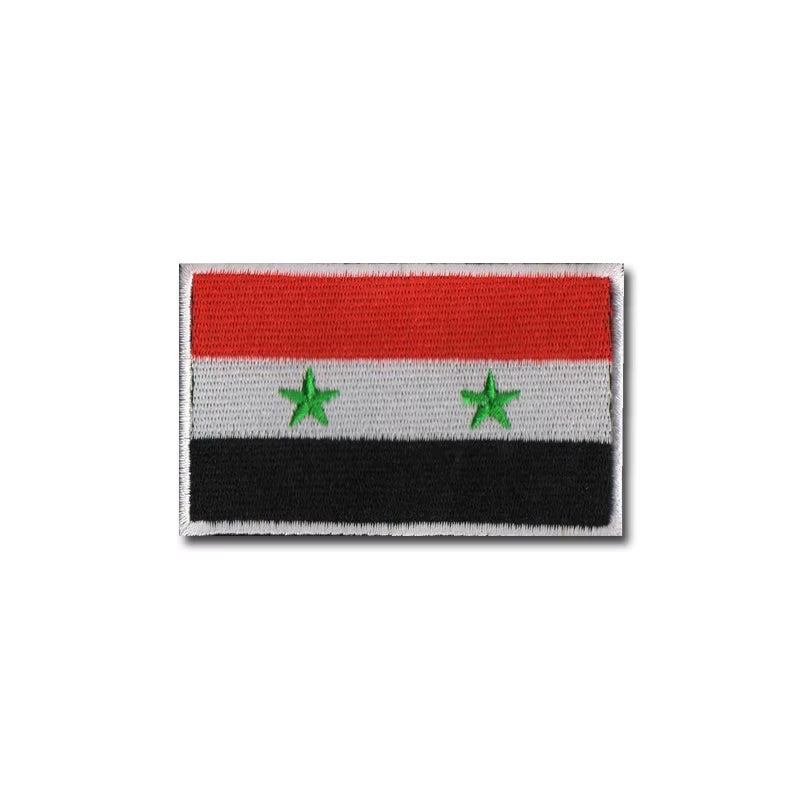 Gestickter Klett-Patch mit Flagge von Syrien