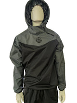 Schwitzanzug, Sauna Suit, Schwarz/Grau