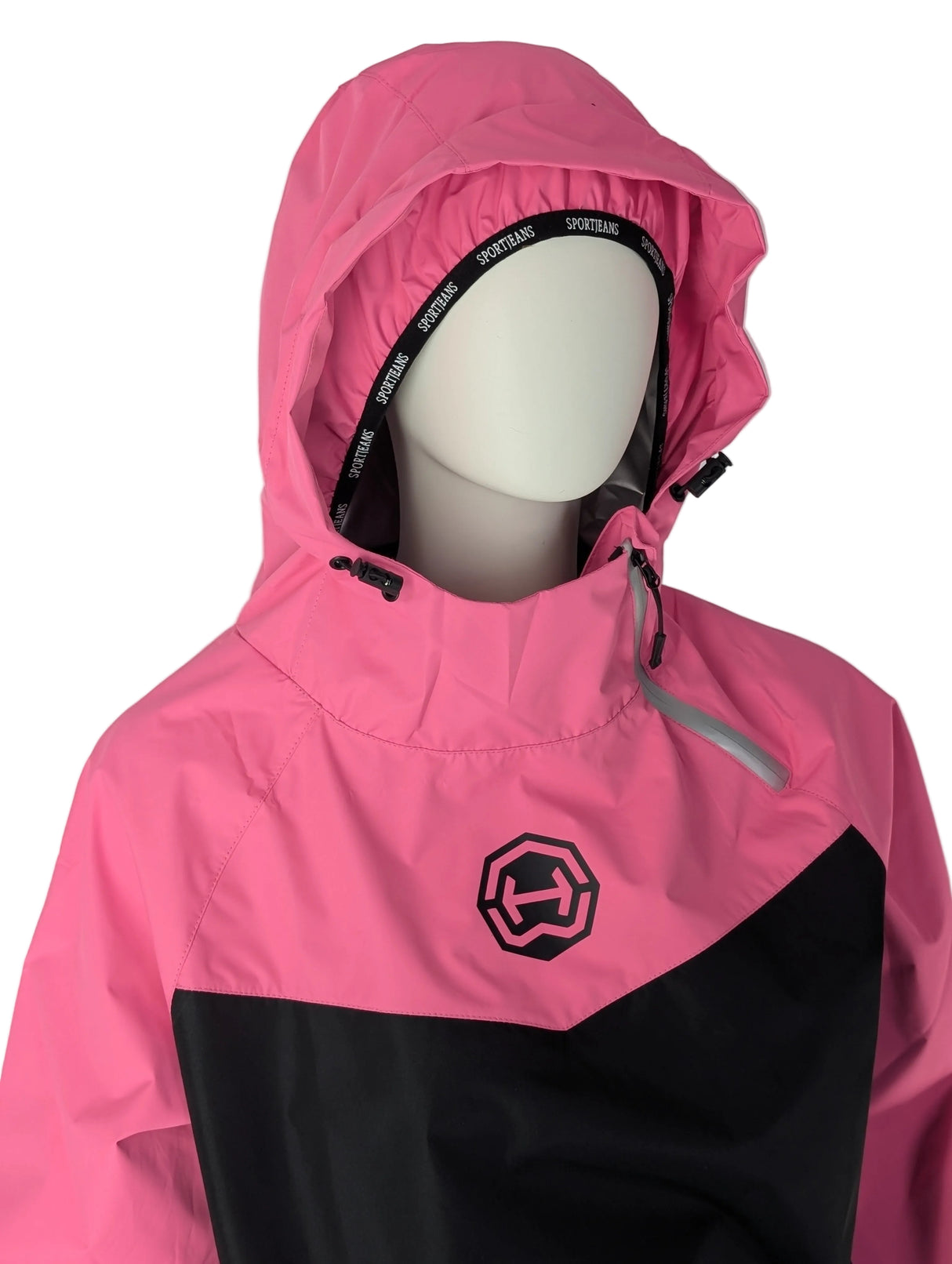 Schwitzanzug, Sauna Suit, Schwarz/Pink