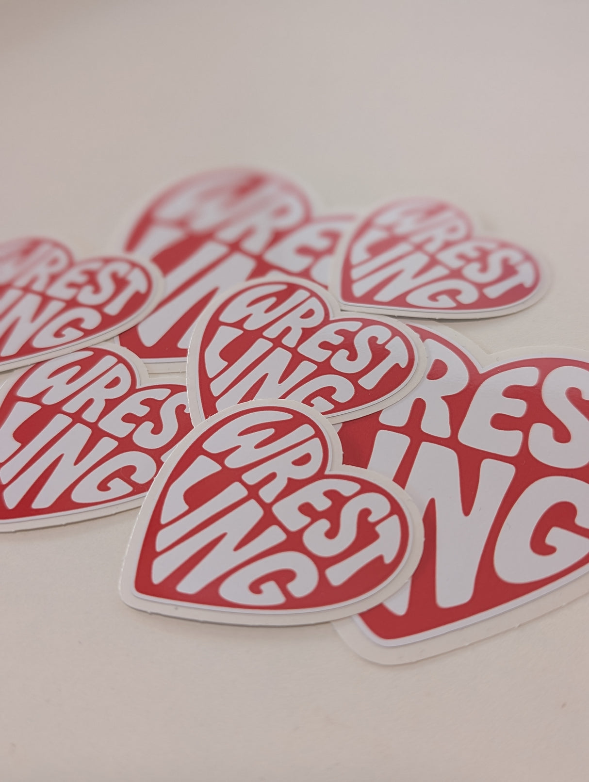 Autocollant cœur de lutte