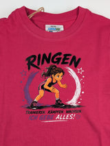 T-Shirt Ringen Mädchen - Pink